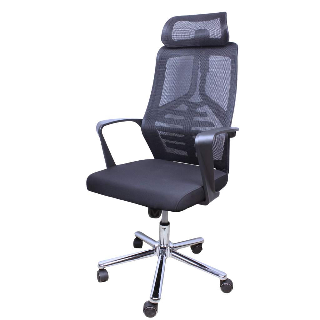 High Back Mesh Office Chair ~ Headrest, Lumbar Support