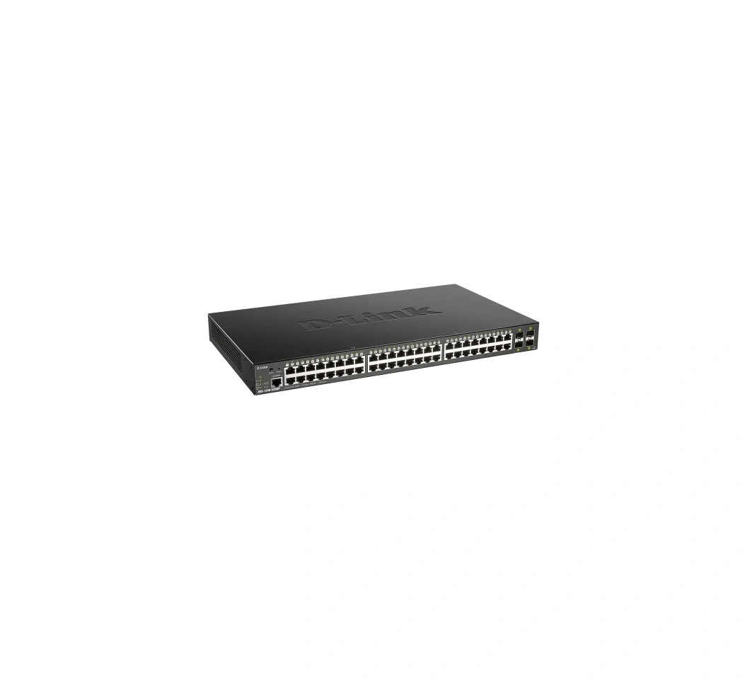 D-Link DGS-1250-52XMP 52-Port 48 x 10/100/1000BASE-T PoE ports 4 x 10G SFP+ ports