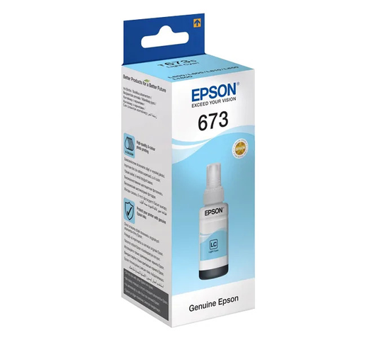 Ink Cart Epson T6735 Light Cyan for L800, L805, L810, L850, L1800-70ml - C13T673598