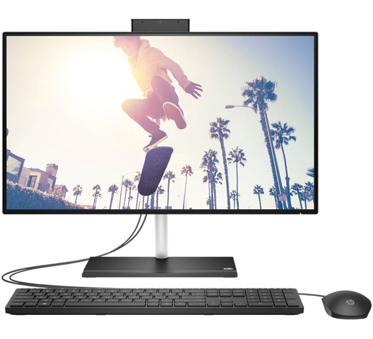 HP All-in-One 24-cb1022nh Bundle All-in-One PC, Intel Core i5 1235U, 8GB DDR4 3200, 256GB