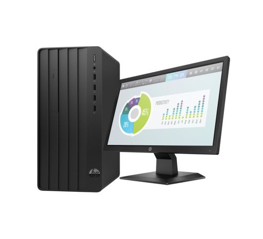 HP Pro Tower 290 G9 Desktop PC, Intel Core i3 12100, 4GB DDR4 3200, 1TB HDD