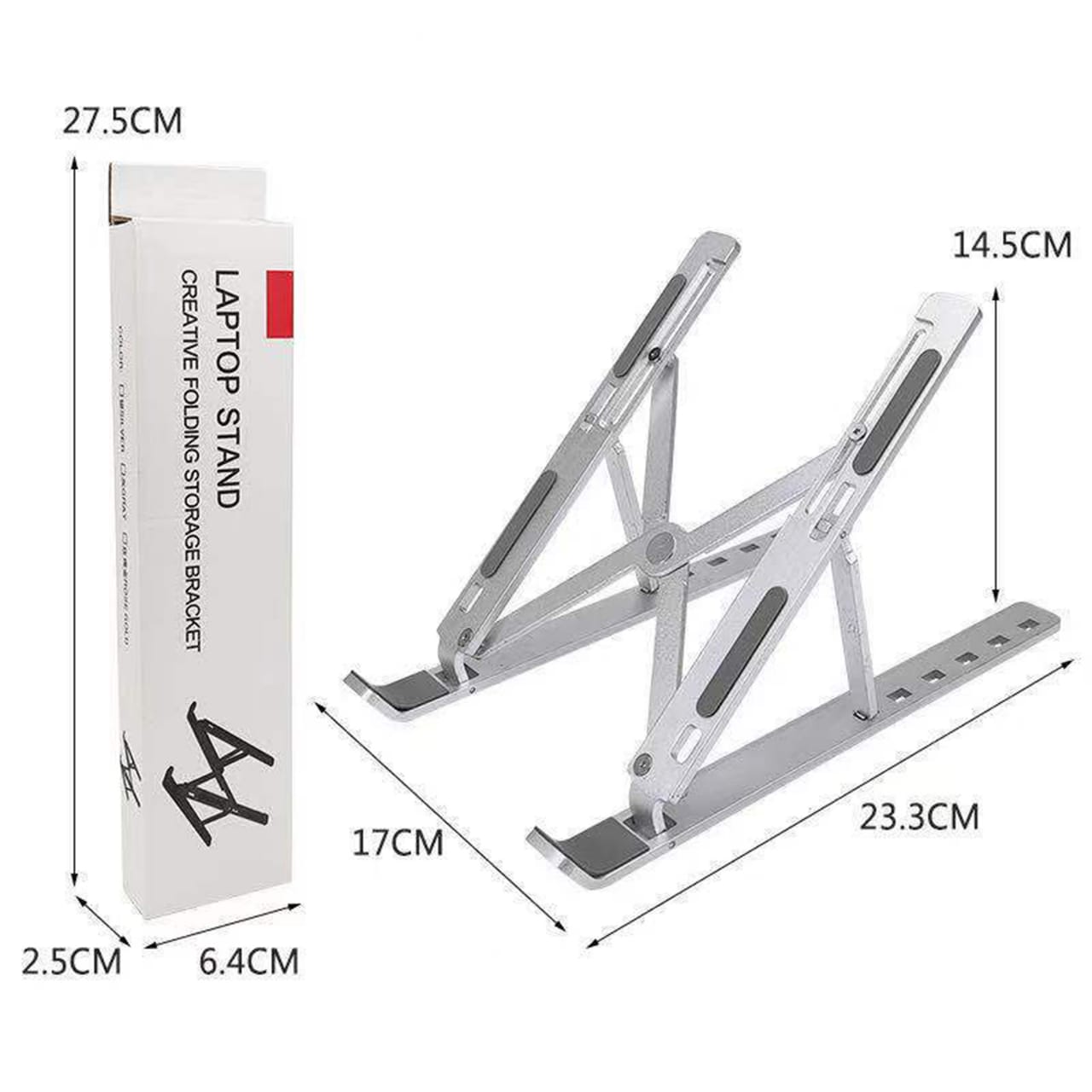Aluminium Alloy Creative Heavy Duty Foldable Laptop Stand (Light & Portable)